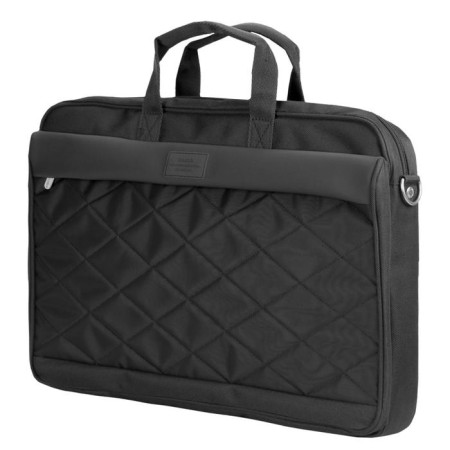Business Bank, Lightning Department, 2 external pockets, mounting on a suitcase, black color