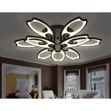 LED ceiling LED with Ambrella Light, Original, Fa581, 9XLED, 162 W, ​​12150LUM, 3000-6400K, Black, Transparent Color.-1
