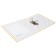 A4, 50 mm, calligrata, PVC, embossing "flax", metal edging, pocket for a spine, gathered, yellow, mix