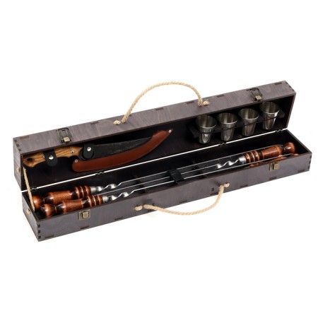 Set with skewers Gift "Eagle" in the case-5
