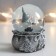 Souvenir Polystone Water Ball "Santa Morozik with gifts" silver 7x6.7x8.8 cm