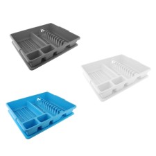 Axentia dishes, with a pallet, 4 sections, size 47x9.5x38 cm, color mix