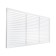 Radiator PVC grate, 600 x 1500 mm, white