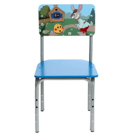 Children's adjustable stool "Kuzya fairy tale kolobok", straight back-1