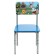 Children's adjustable stool "Kuzya fairy tale kolobok", straight back