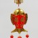 Plastic suspension, textiles "Pisces Yu" 16x71 cm