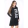 Women's tunic with a long sleeve, size 44, black color
