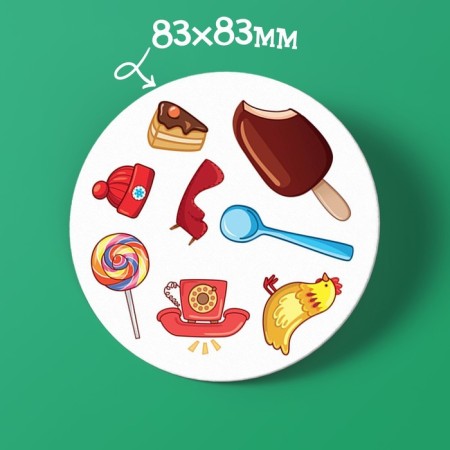 Board game of reaction and attention "Dubbl." In a gift box on magnets, 55 cards, 6+-3