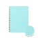 Notebook A5, 80 sheets in the cage on the crest Erichkrause "Pastel Mint", plastic cover, embossing "sand", block offset, white 100%, mint