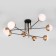 Ceiling light eurosvet nuvola 70129/8, e27, 8x60W, 1000x1000x380 mm, brass color