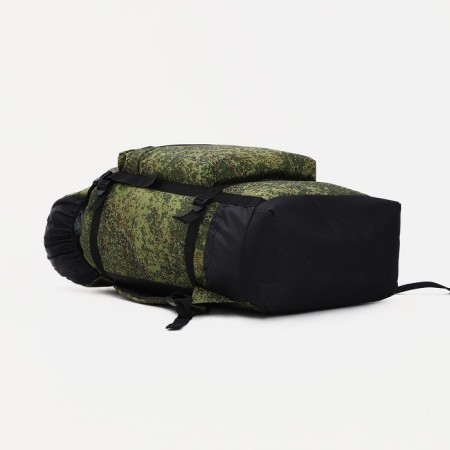 Tourist backpack, Huntsman, 40 l, cord department, 3 outer pockets, green color-4