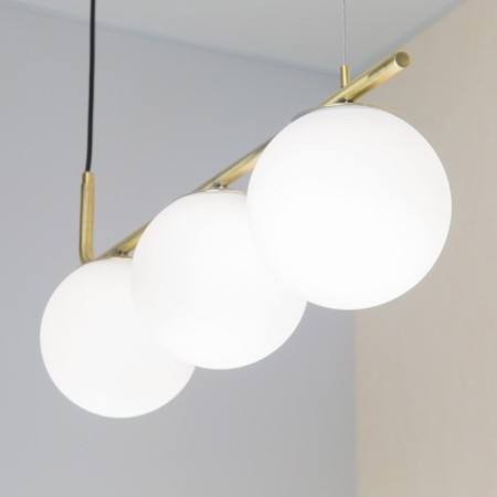 Suspended lamp Citilux "Bremen" CL112133, 60x15x30 cm, 3x40W, E27, brown color-2