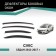 Defly window deflectors for Honda Civic, 2011-2017, sedan