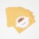 Lesnaya homework label, 70 × 70 mm, orange