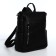 Women's backpack made of artificial leather with lightning, 4 pockets, black color