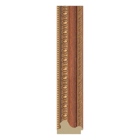 Mirror in the baguette frame, bronze beads on a tree 60 mm, 51.6x51.6 cm-2