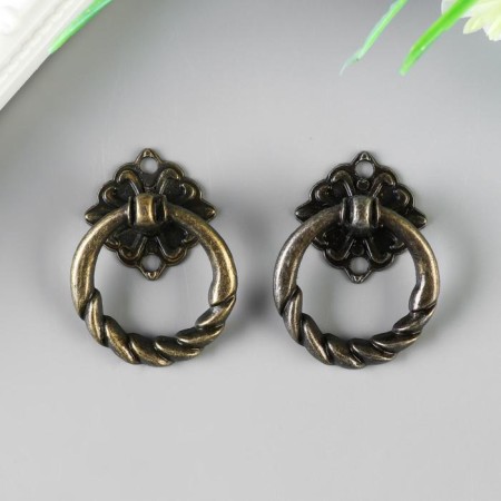 Pen for the casket Metal "Hammer Picky" bronze set 2 pcs 841 4x3 cm-2