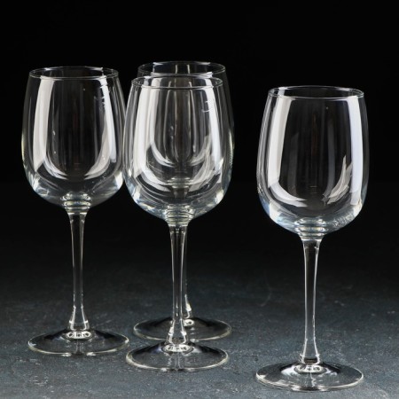 A set of glass glasses for the wine "Allegress", 420 ml, 4 pcs