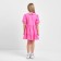 Children's dress with KAFTAN collar, size 34 (122-128 cm), bright pink color