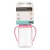 A bottle for feeding, a classic throat, with handles, 150 ml., 0 months, pink color