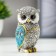 Souvenir Polystone "Seven Gray Filin with blue wings" NR 7 pcs 9.8; 9; 8.4; 7.3; 6.7; 6; 5.5 cm