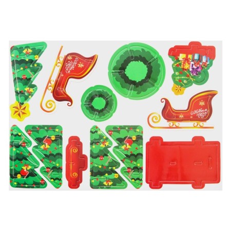 3D designer-suspension "Christmas tree and sled"-4