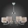 Suspended EVOLUCE lamp. Sle105303-08. Linda. 8x40 watts, E14, 77x77x71 cm, chromium color