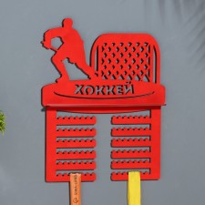 Moar with Hockey shelf Red Color, 42.5x27.5 cm
