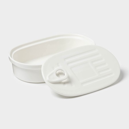 Magistro, 17.5 × 11 × 4 cm, with a lid, porcelain, white-4