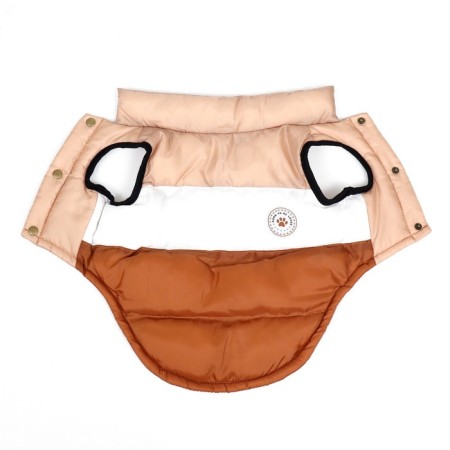 Jacket for dogs "Chocolate", size L (DS 37, OG 50, Osh 37), beige-brown-7