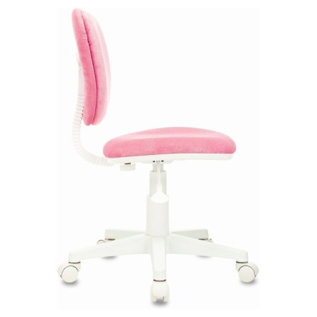 Children's armchair, pink tissue velvet, CH-W204NX/VELV36-1