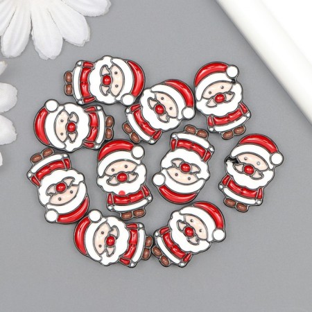 Decor for creativity plastic "Santa Claus" 2.8x1.9x0.5 cm-2