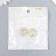 Decor for creativity Metal "Medallion Patal" yellow crystal 2.6x2.4 cm