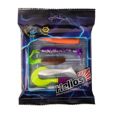 Set of silicone baits Helios large perch, 5 pcs/pc, (HS-PBP2-SET3)