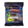 Set of silicone baits Helios large perch, 5 pcs/pc, (HS-PBP2-SET3)