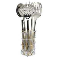 A set of kitchen supplies Bekker de Luxe, 7 items, stainless steel