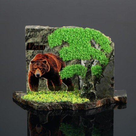 Souvenir-Skol "Bear", coil, stone baby, big, mix-2