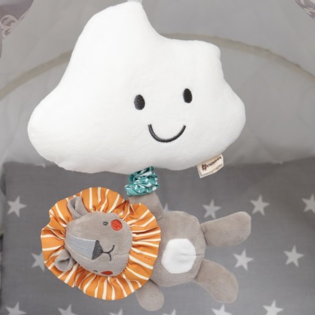 Musical Suspension "Leon Lion", with a squeak, on a crib, stroller, crumb I-7
