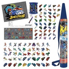 A set for drawing 114 items in a plastic tube 