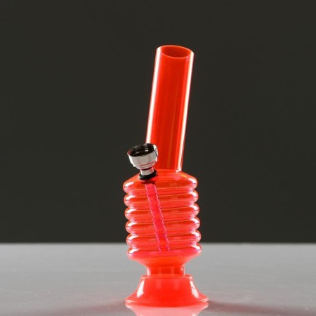 Bong, H-15 cm, "accordion", acrylic, mix