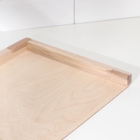 Dumpling board with sides+ Rand sling, board 38x30, slop 36x3.5 cm-6
