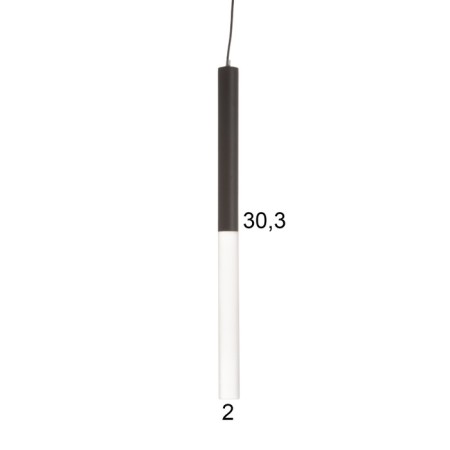 Lukas Soft Lumber LED 5W 4000K Black 2x2x30-130cm-5