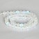 Busins ​​made of natural stone "Cat Eye", set 46 pcs., Size 1 pc. - 8 mm, matte white