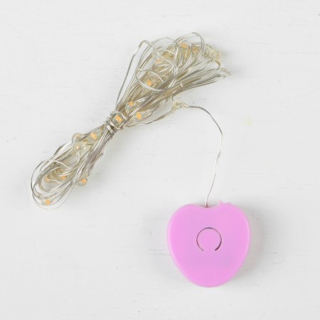 LED tape for balloon, garland, 2 meters, battery, yellow color-1