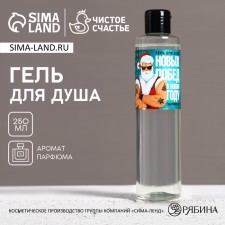 The shower gel “New victories in the new year!”, 250 ml, the aroma of men's perfume, pure happiness