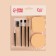 Makeup set, 6 items, black/beige color