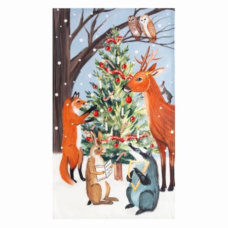 New Year's towel "Ethel" New Year Forest 40x73cm, 100% HL, sarzha 190 gr/m2-1