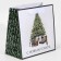 Laminated square “Gifts under the Christmas tree”, 22 x 22 x 11 cm, New Year