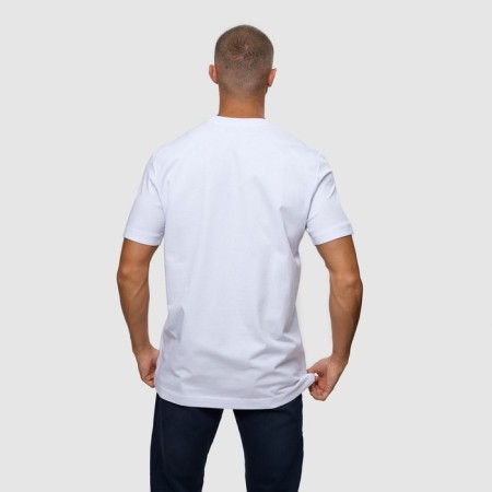 T -shirt male, white color/print mix, size XL-5
