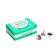 Office buttons 12 x 10 mm., Nickelized in a cardboard box, 50 pieces
